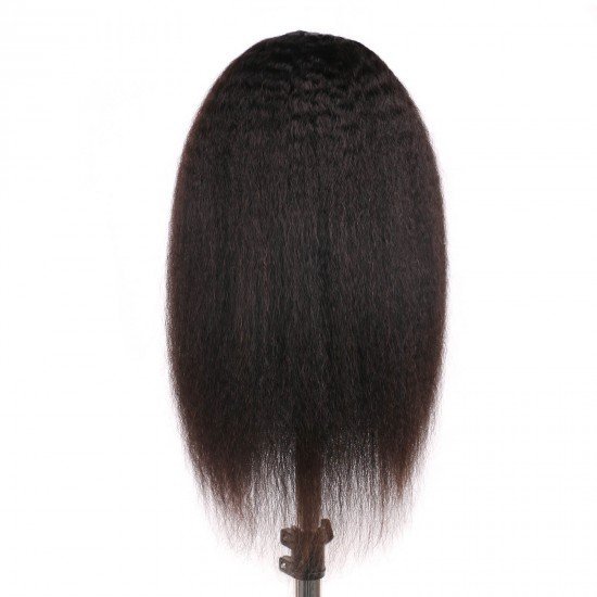 U Part Wig Kinky Straight -2x4 Centre Part Human Hair Wig 150% Density 10A Grade Brazilian Hair Glueless Half Wig Natural Color (18 inch Yaki Straight) U Part Wig Kinky Straight -2x4 Centre Part Human Hair Wig 150% Density 10A Grade Brazilian Hair Glueless Half Wig Natural Color (18 inch Yaki Straight)