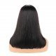 Bob Wigs with Bangs Brazilian Virgin Straight Human Hair Wig 130% Density Glueless Machine Made Wigs for Women Natural Color