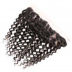 13x4 Remy Hair Lace Frontal - Deep Wave 10-20 inch
