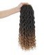 6 Pcks Passion Twist Crochet Goddess Locs Hair Extensions Faux Locs Curly Crochet Braids Ombre Kanekalon Braiding Hair Bohemian locs