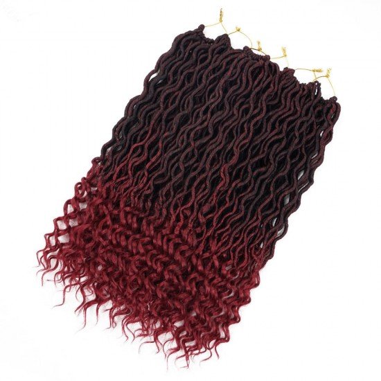6 Pcks Passion Twist Crochet Goddess Locs Hair Extensions Faux Locs Curly Crochet Braids Ombre Kanekalon Braiding Hair Bohemian locs
