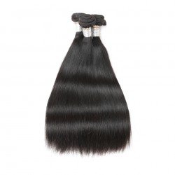 Brazilian Virgin Hair Silky Straight 100% Human Hair 3 Bundles Natural Color