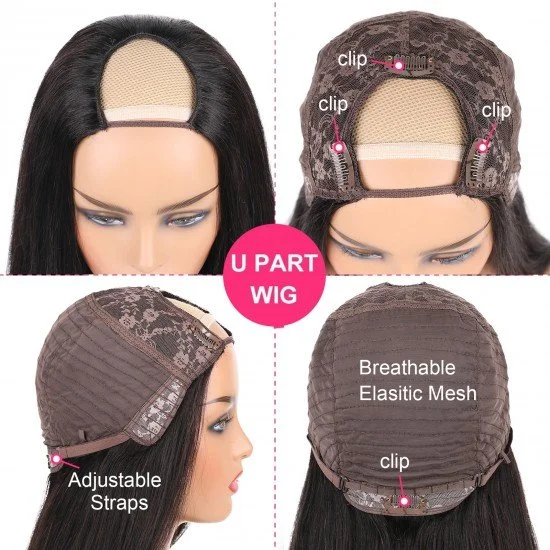 Lace front wig u part best sale