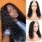 U Part Wig Human Hair Water Wave Wig for Black Women 150 Density Brazilian Remy Hair with Clips Glueless Half Wig Breathable
