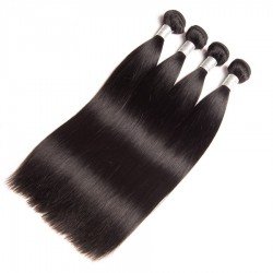 4 Bundles Virgin Hair Straight hair Bundles 100% Human Hair Extensions Double Weft No shedding