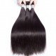 Brazilian Virgin Hair 3 Bundles With Lace Frontal- Silky Straight