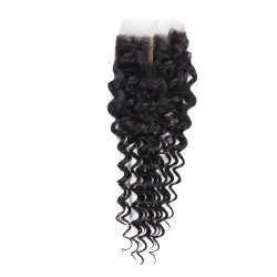 4x4 Remy Hair Lace Closure Deep Wave 8-20 inch