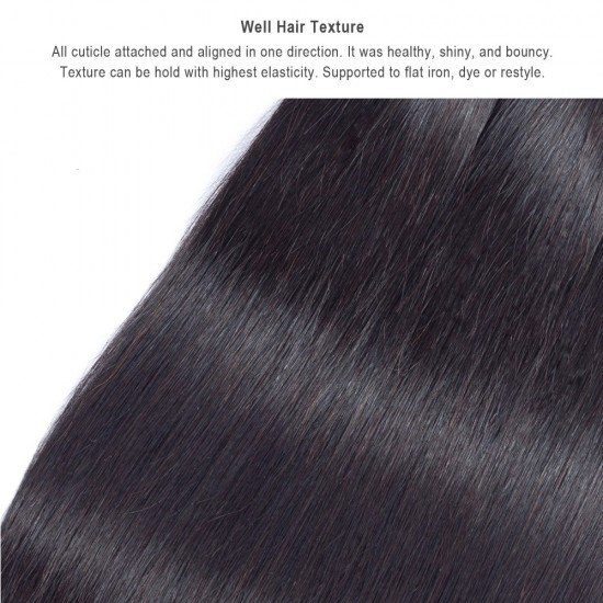 Unprocessed Brazilian Virgin Hair Silky Straight Real Virgin Hair 12"-28" 100g