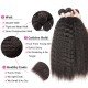 100% Remy Human Hair Bundles With Frontal Kinky Straight Brazilian Hair Weave Extension
