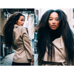 Brazilian Remy Hair Weave Kinky Straight Hair  Brazilian Remy Hair Weave Kinky Straight Hair