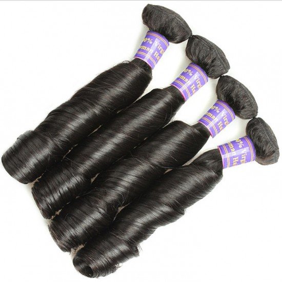 Brazilian Remy Hair Spring Curl 100% Remy Human Hair Natural  Balck Color 100g 12"-28"