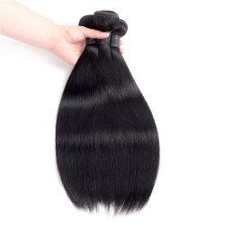 100% human hair silky straight 10"-28" 100g
