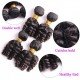 Funmi Hair 4 Bundles Natural Black Unprocessed Human Hair Short Curly Weave Brazilian Virgin Hair 200g/lot (12" 12" 12" 12”)
