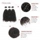 Brazilian Virgin Hair Kinky Curl 3 Bundles Deal Natural Color 100% Human Hair Extensions 12-28 Inch Unprocessed Hair Weave