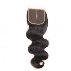 Brazilian Virgin Hair 3 Bundles With Lace Closure - Body Wave Brazilian Virgin Hair 3 Bundles With Lace Closure - Body Wave
