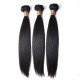 100% Remy Human Hair 3 Bundles With Lace Frontal Nature Color - Straight