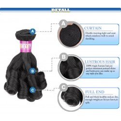 North Korean Hair Funmi hair Unprocessed Virgin Hair Rose curl 95-100g /package 14"