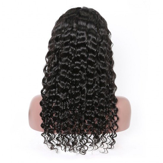 10A Deep Wave Full Lace Human Hair Wigs With Baby Hair 10A Deep Wave Full Lace Human Hair Wigs With Baby Hair