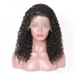 10A Kinky Curly Front Lace Human Hair Wigs With Baby Hair 10A Kinky Curly Front Lace Human Hair Wigs With Baby Hair