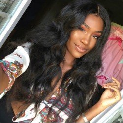 4x4 Lace Front Human Hair Wigs Natural Body Wave Pre Plucked Brazilian Remy Hair 4x4 Lace Front Wigs With Baby Hair