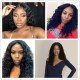 4X4 Lace Front Human Hair Wigs PrePlucked Deep Curly With Baby Hair Brazilian Human Hair Remy Hair Lace Front Wigs Full End