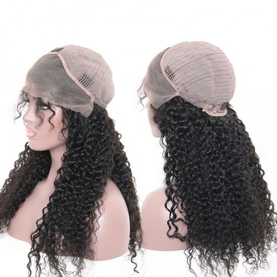 10A Lace Front Human Hair Wigs Brazilian Curly Hair Lace Wig